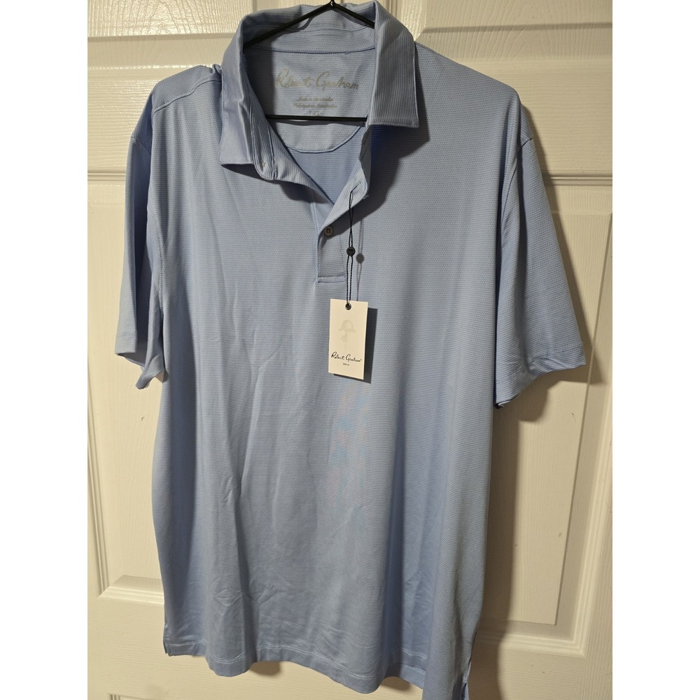 NWT LARGE Robert Graham Canto Performance Polo MSRP $98